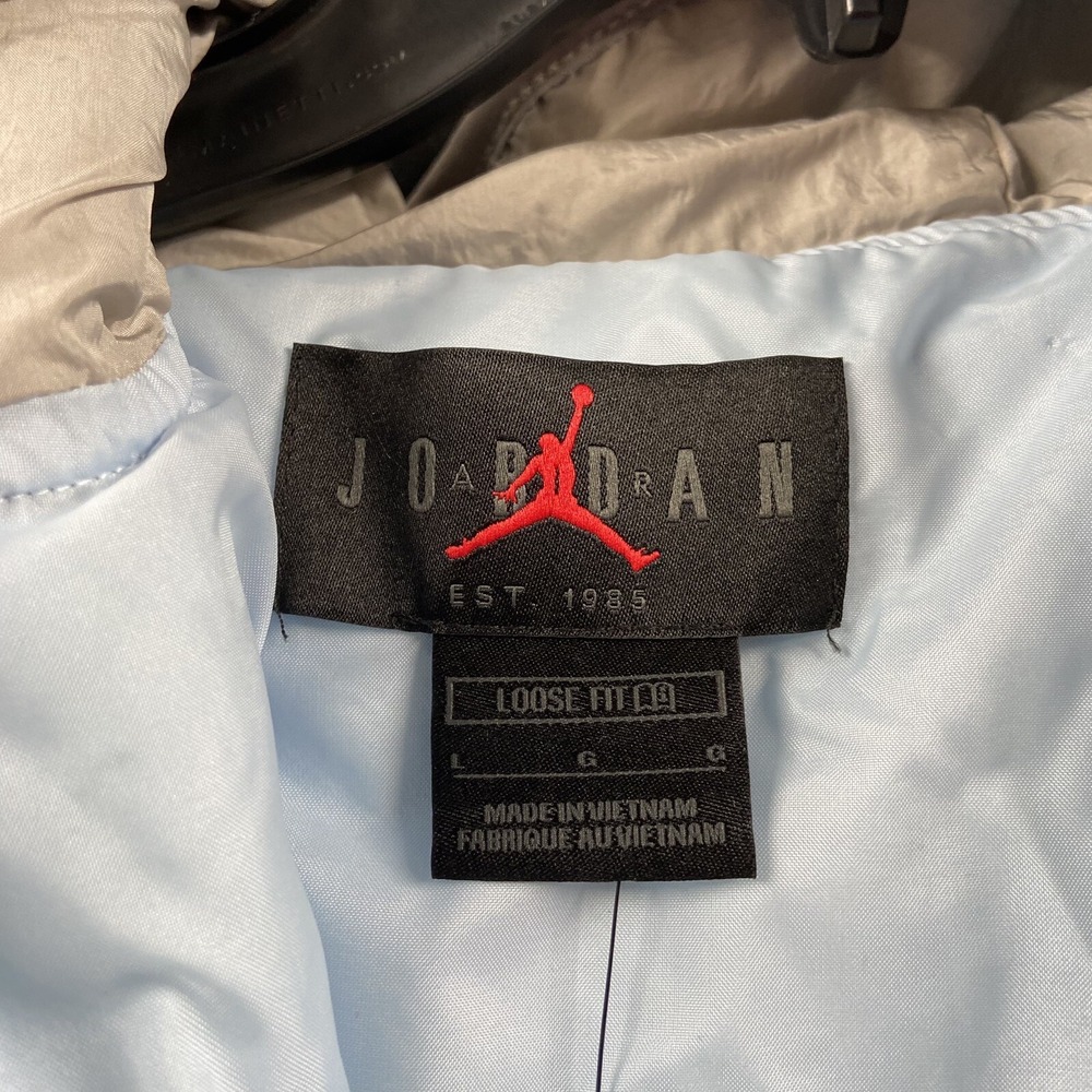 Nike Air Jordan Cozy Cropped Fleece Hoodie Loose Fit Women's L UNC‎ Blue NWT - Picture 5 of 9